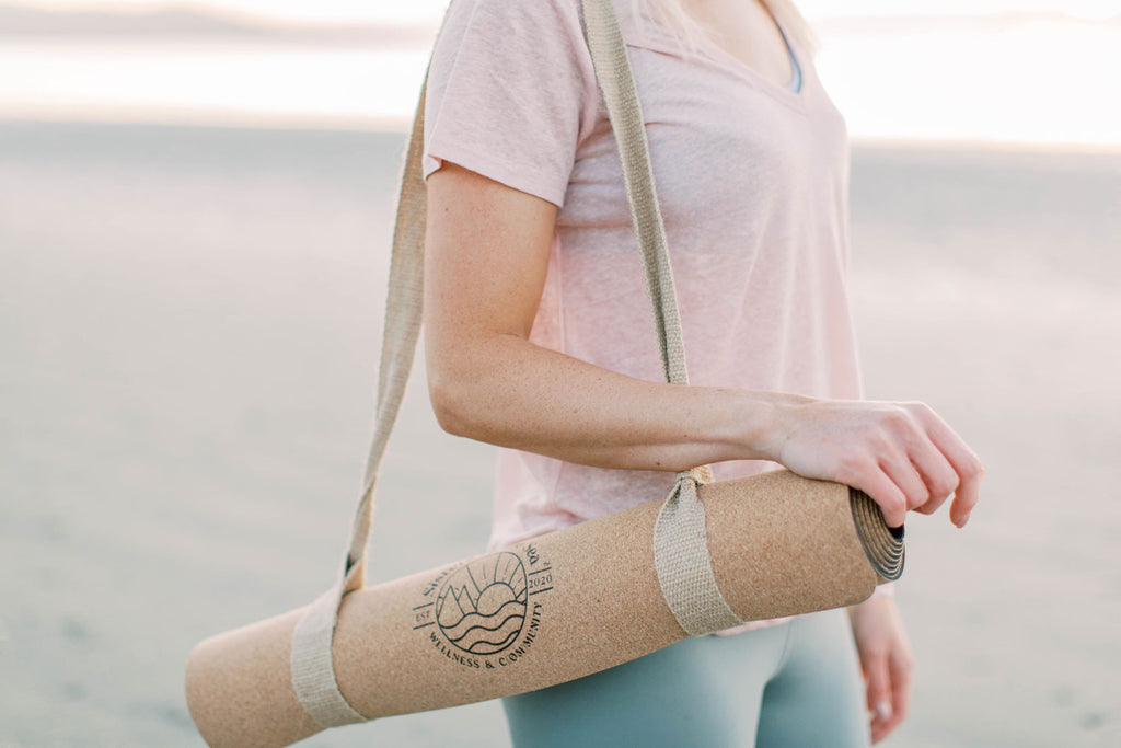 Adult Yoga Mat & Jute Carry Strap
